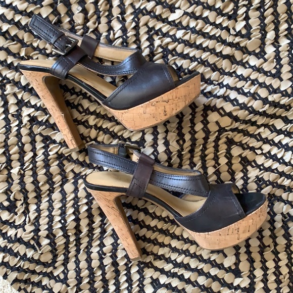 Cork Heel-Nine West-Slingbacks - Picture 2 of 10